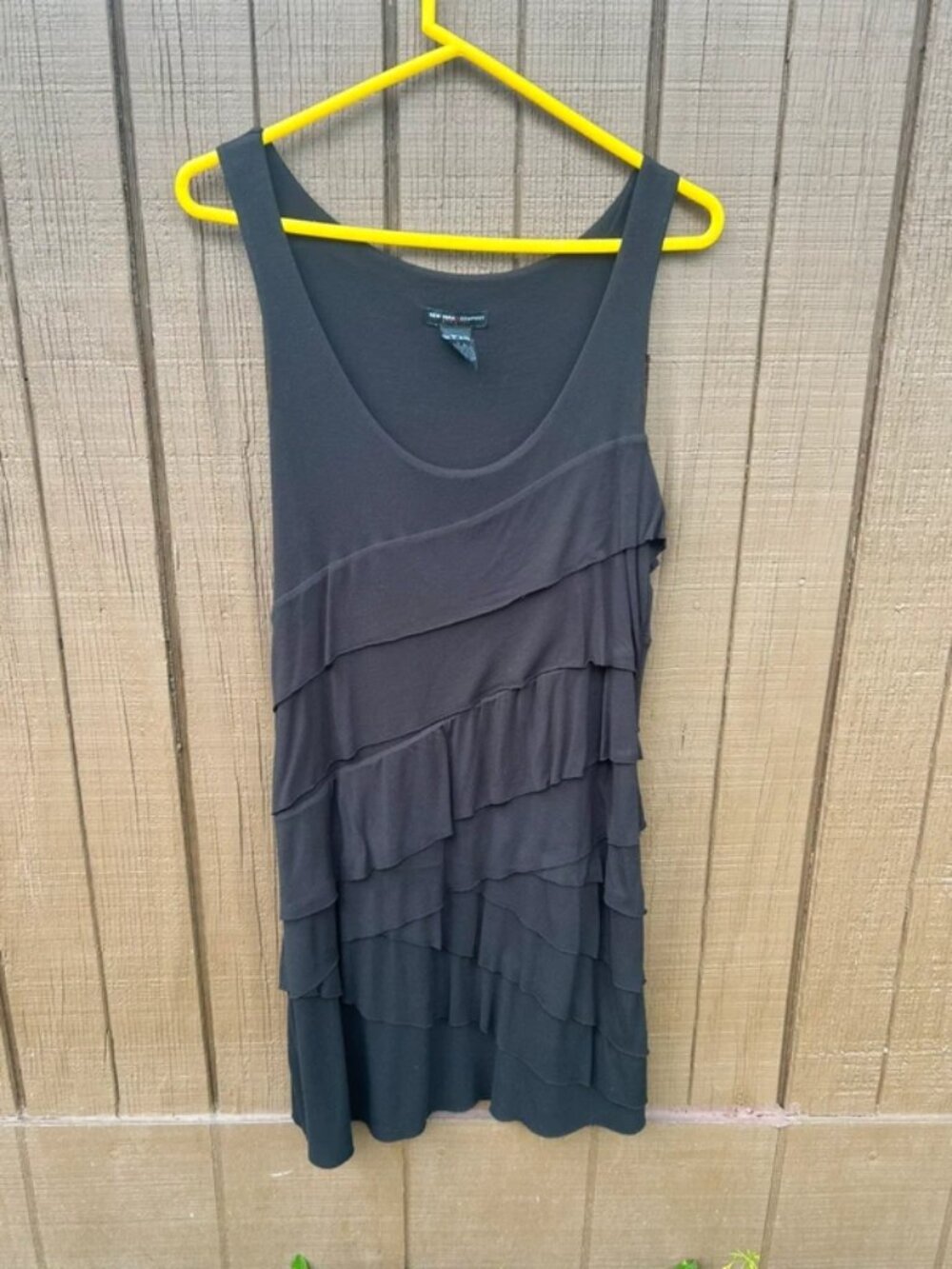 New York & Company brand tank style ruffled dress